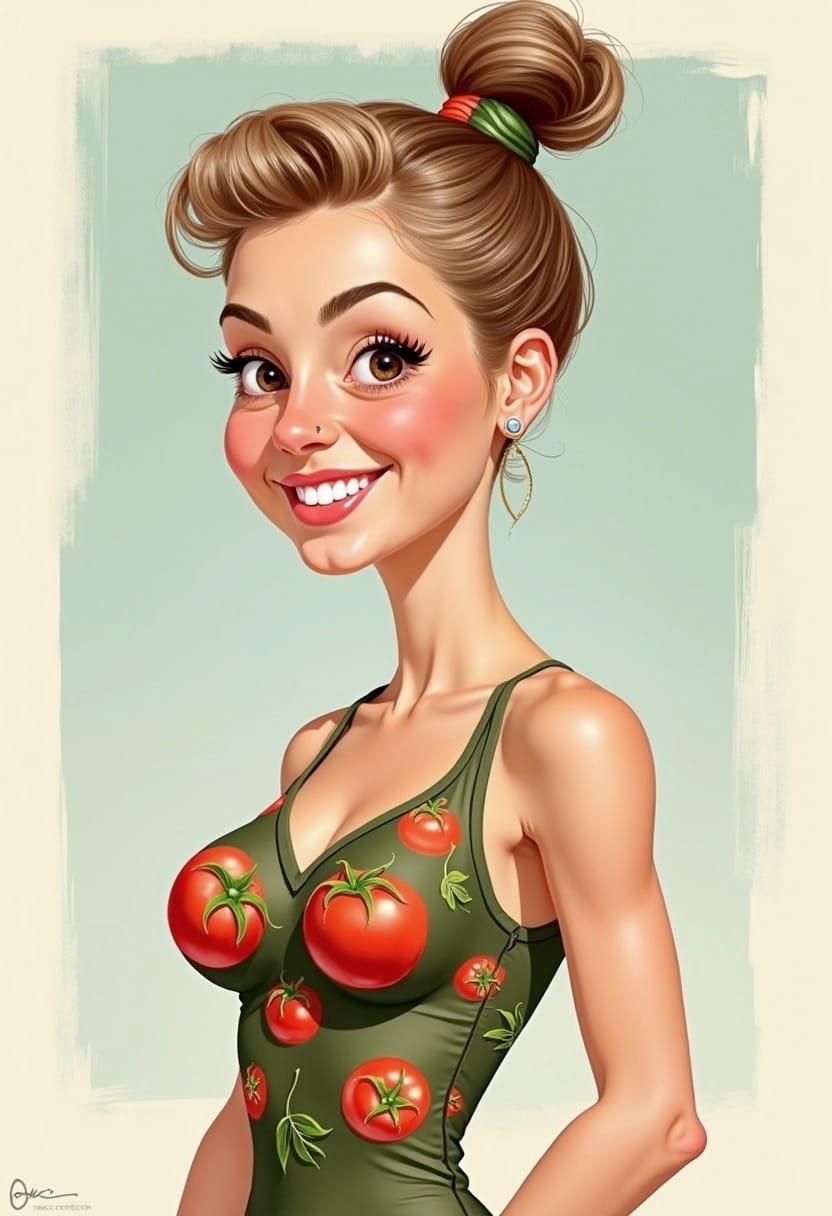 Cartoon picture of tomato 06