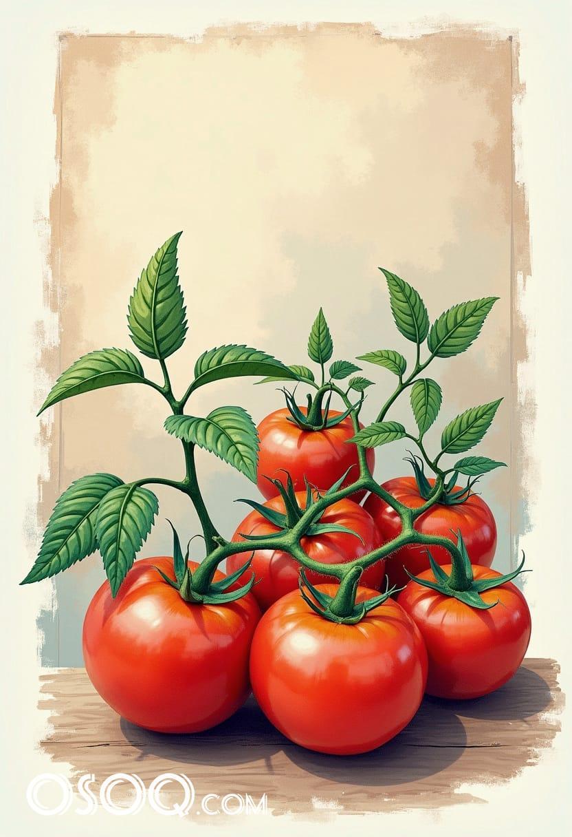 Cute cartoon tomato 19