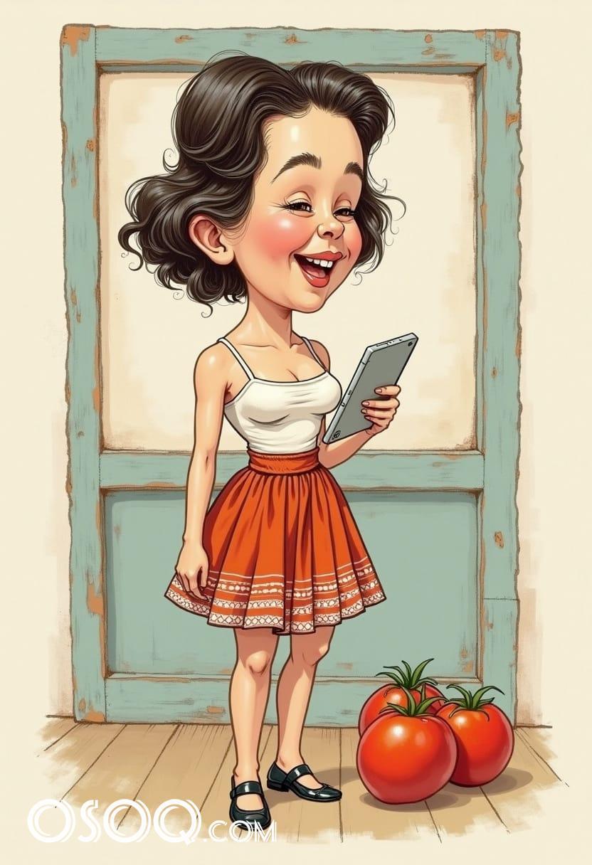 Cute tomato cartoon 01