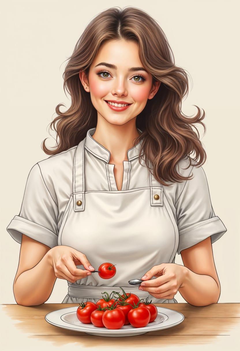 Cute tomato cartoon 16