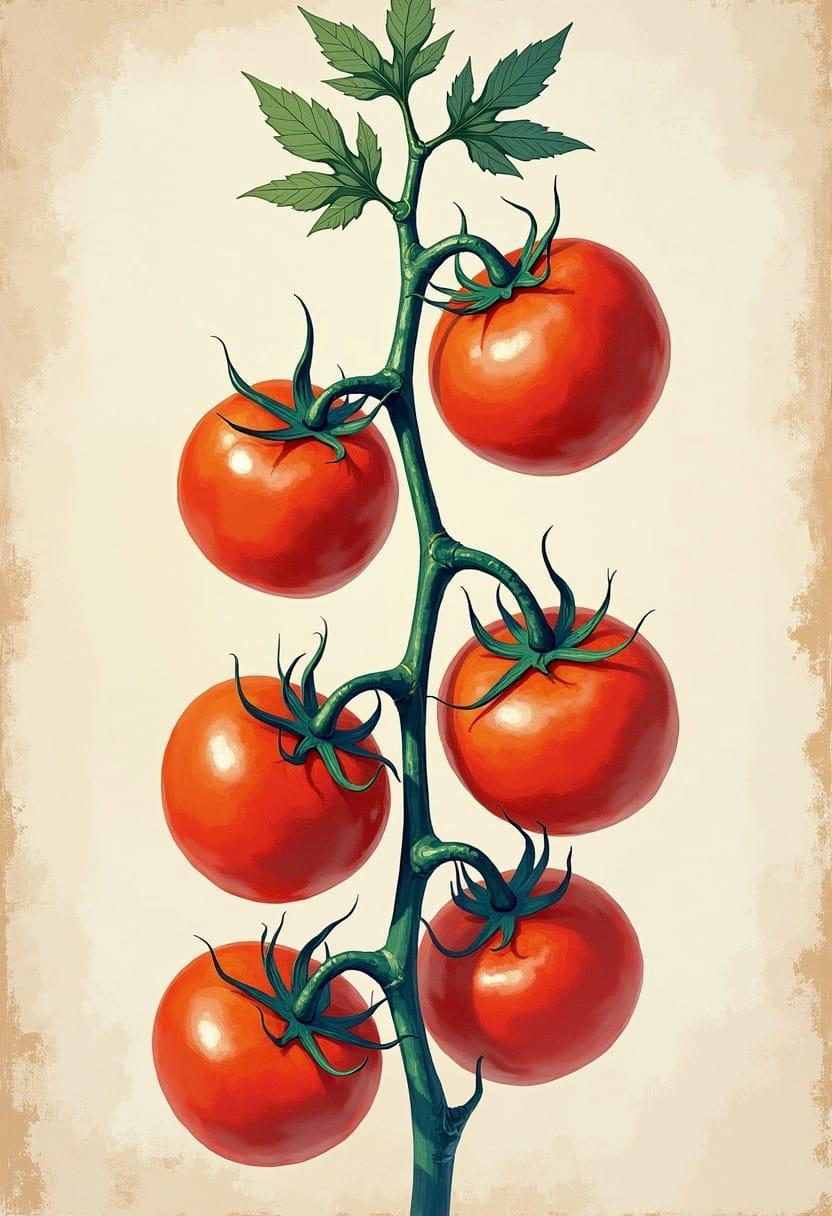 Image of tomato plant leaves 11