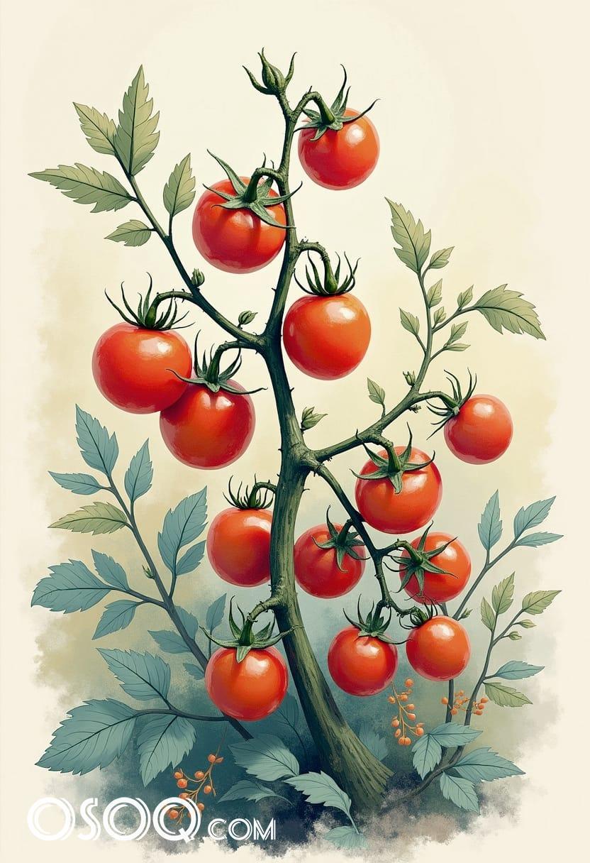 Picture of tomato plant leaves 09