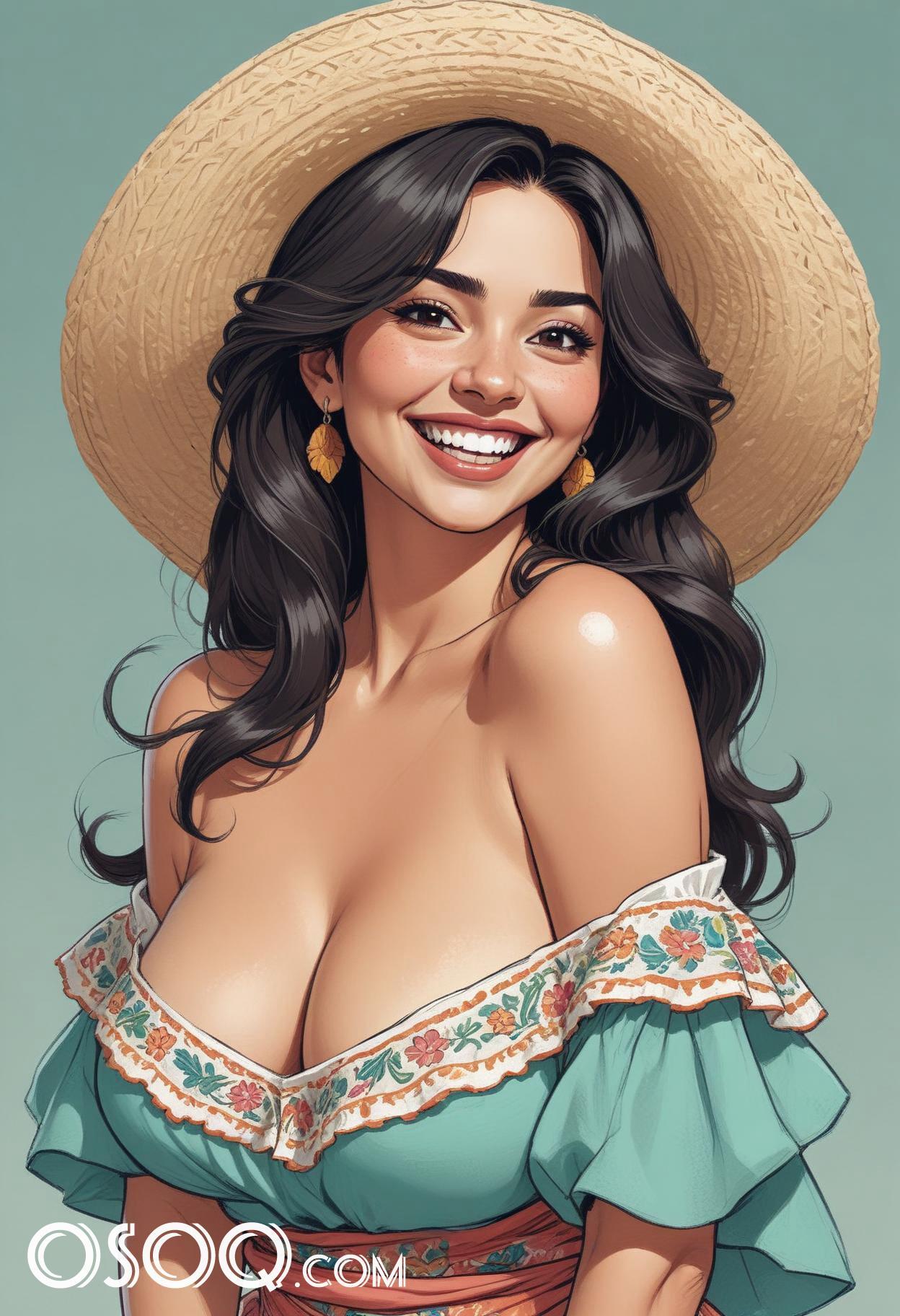 Mexican cartoon caricature drawings 03