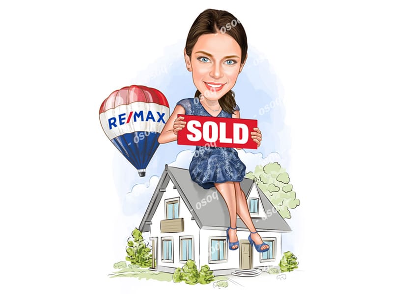 Real Estate Caricature