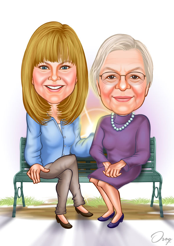 Family Relatives Caricatures