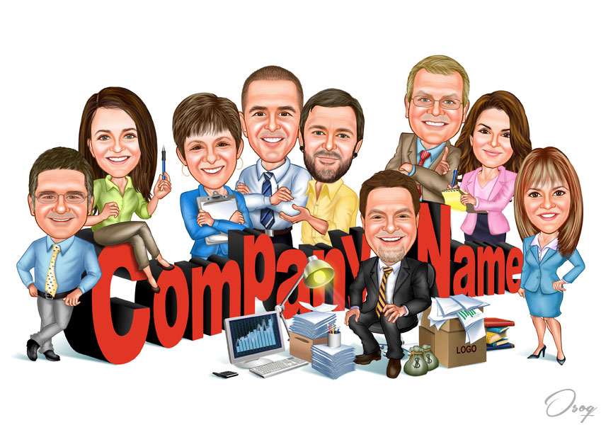 Company Name Caricature