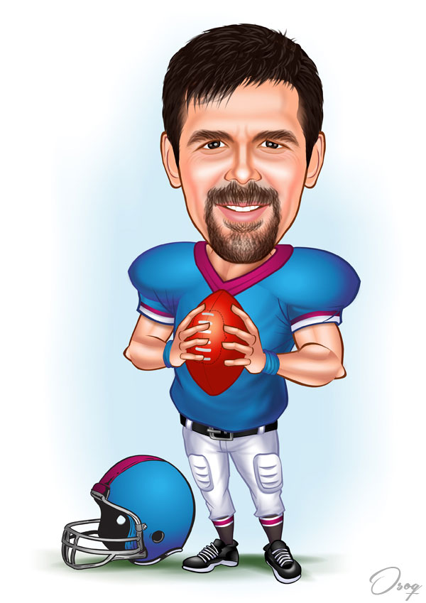 Football Caricature