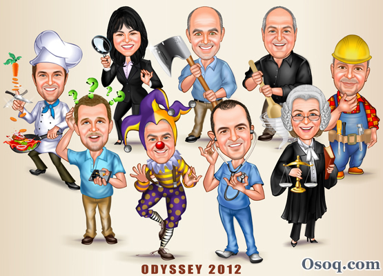 Group Caricature | Osoq.com